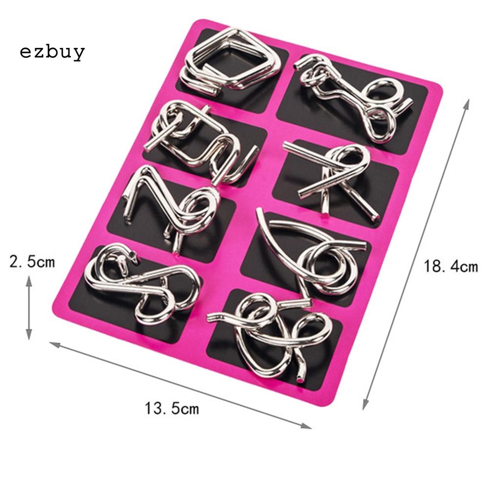 Lightweight Brain Teaser Metal Wire Puzzle IQ Brain Teaser Comfortable Touch for Children