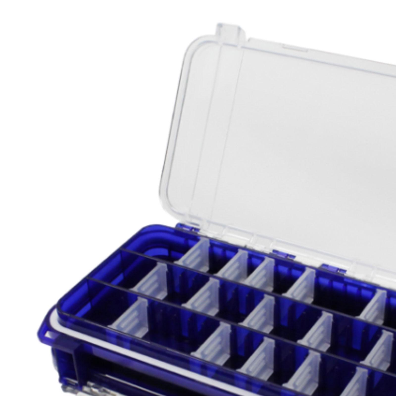 Fishing Tackle Box Fishing Storage Box Hooks Fishing Accessory Waterproof Organizing Tackle Storage Tray Tool Double Sided Fishing Tools Box