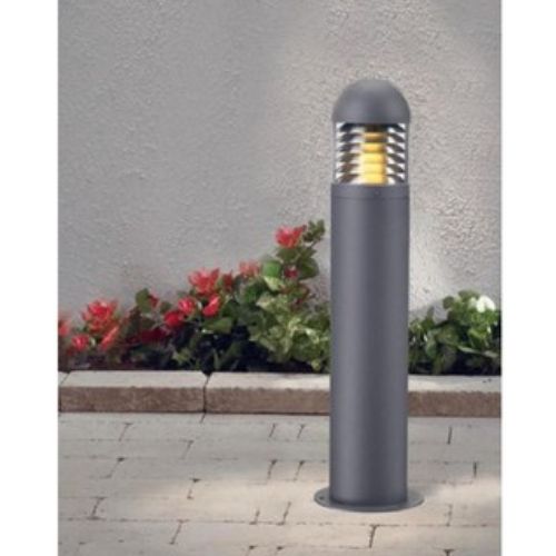 Đèn sân vườn, đèn nấm bollard Markslojd Kurt chống bụi, chống nước, màu ghi