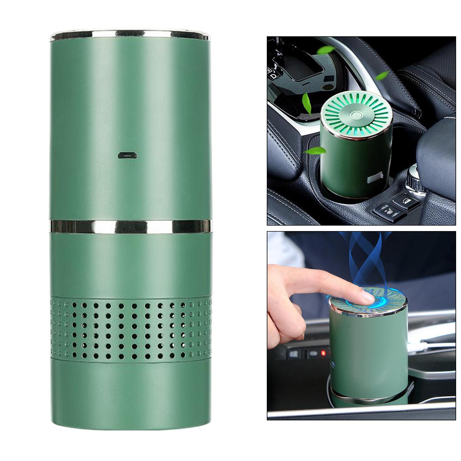 Mini Air Purifier for Home, USB Plug in Portable Desktop Air Cleaner with Night Light, Low Noise Small Air Purifier