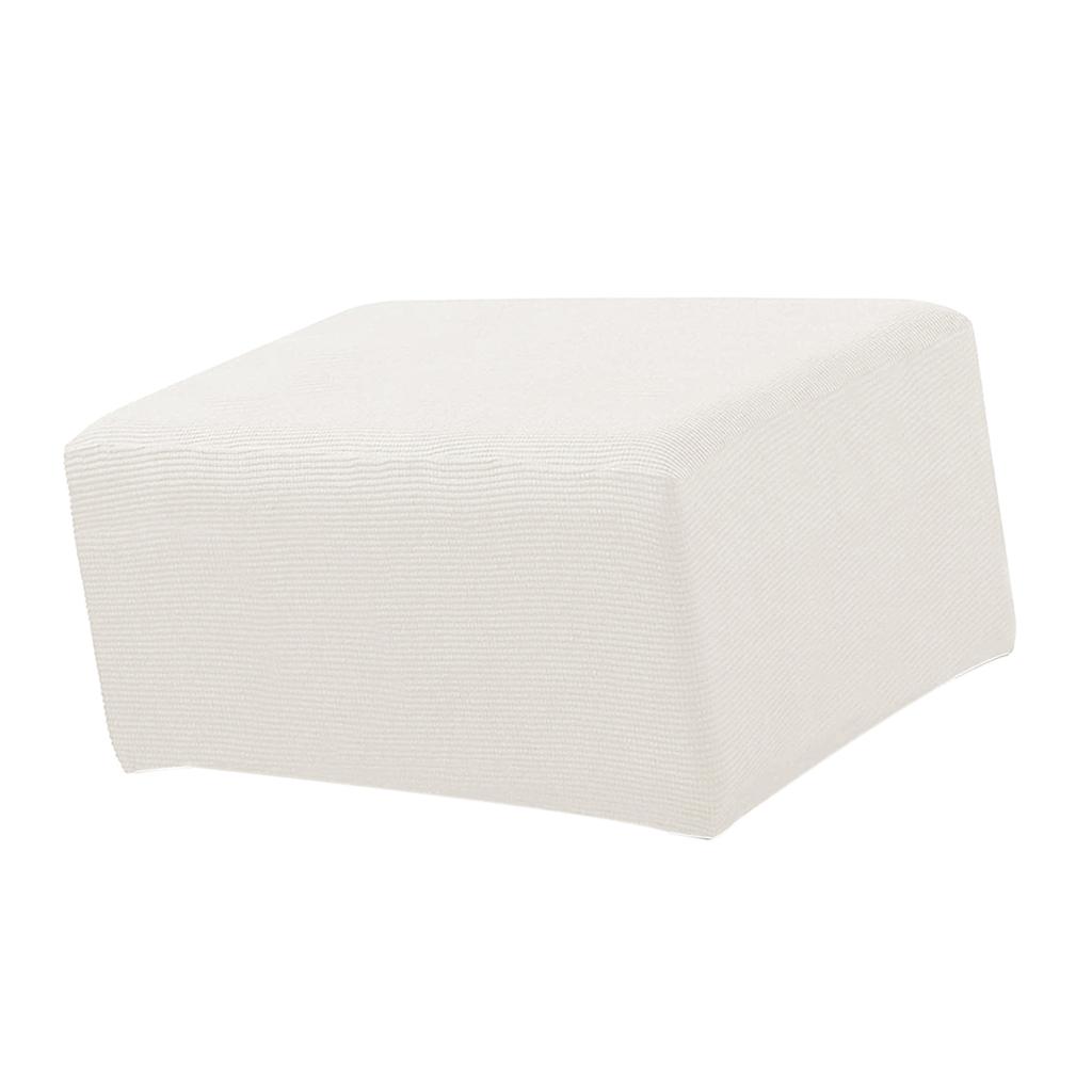 Stretch Ottoman Pouf Cover Footrest Stool Slipcover Protector