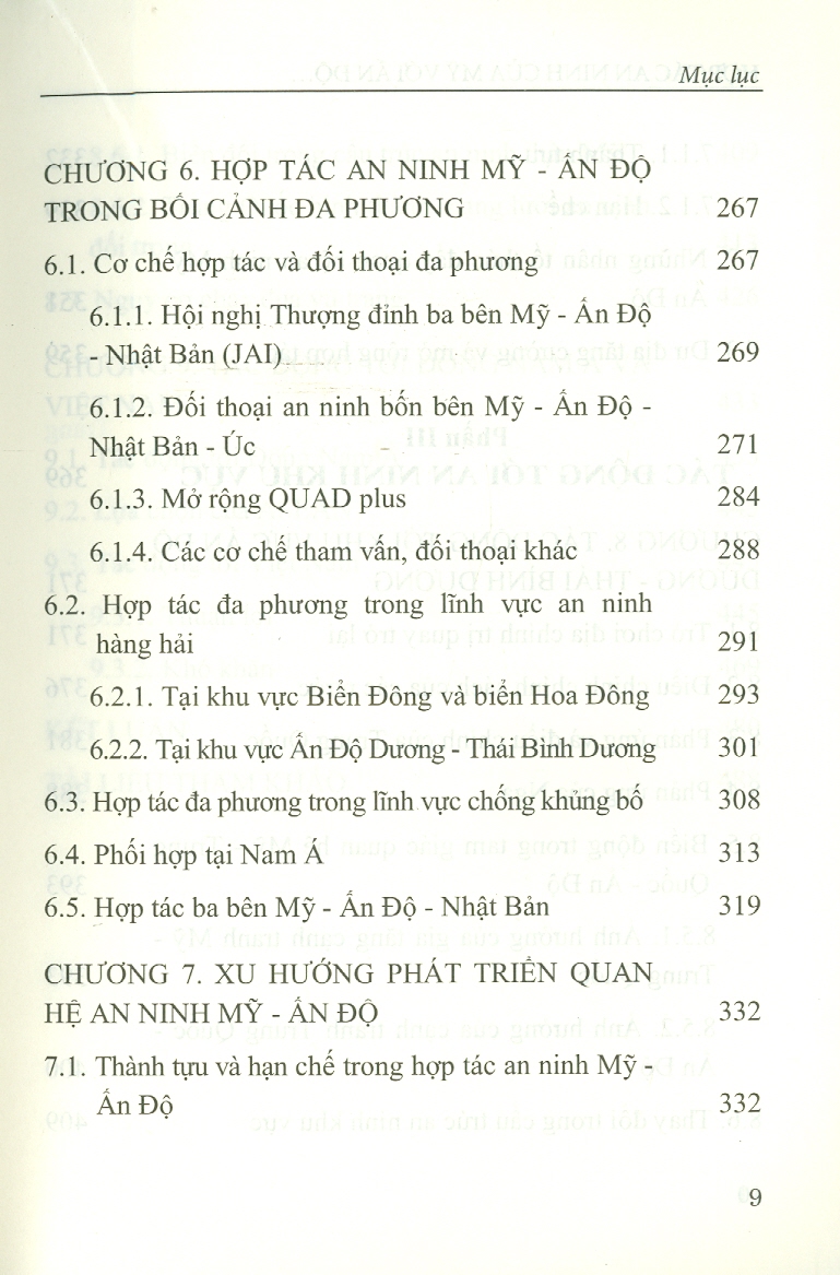 Hợp Tác An Ninh Của Mỹ Với Ấn Độ Trong Bối Cảnh Mới (Sách chuyên khảo)