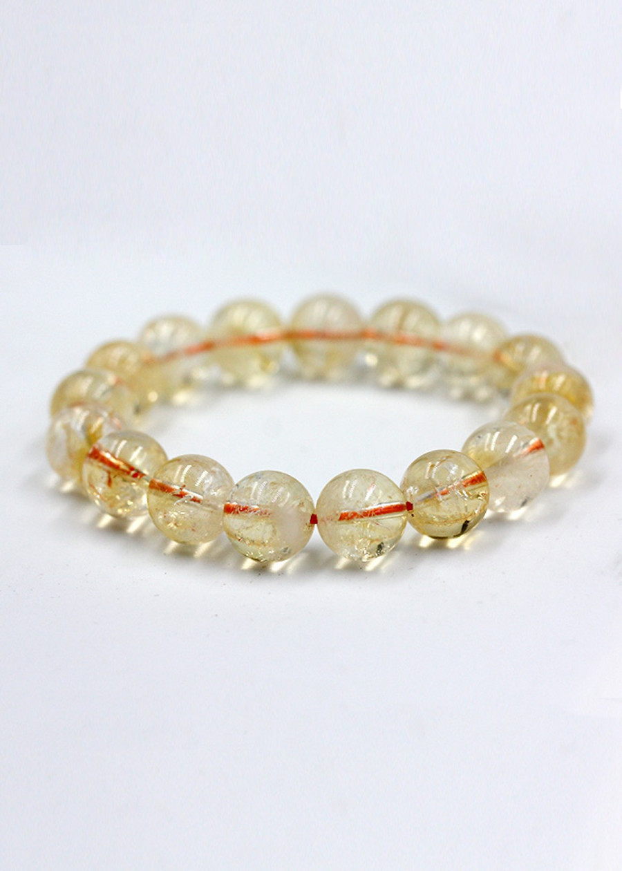 Vòng Tay Đá Thạch Anh Tóc Vàng 10MM
