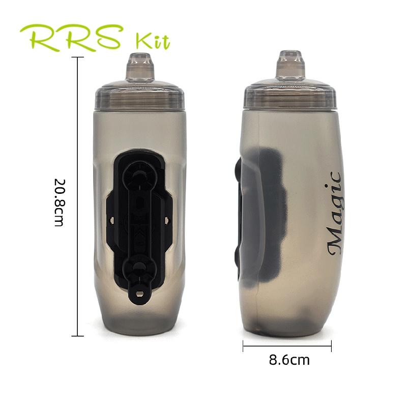 Rrskit Đi xe đạp Xe đạp Chai nước uống 550ML Chai nước từ tính Đi xe đạp ngoài trời Chai nước uống thể thao Tương thích với FIDLOCK
