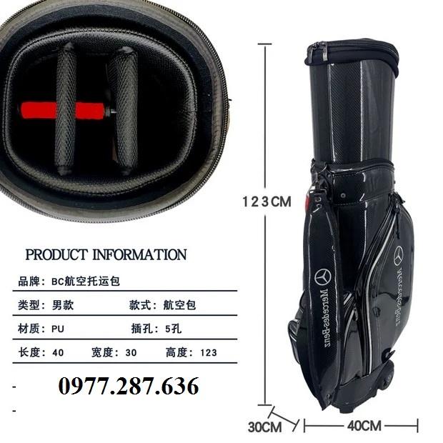 Túi gậy chơi golf đựng 14 - 16 gậy da PU cao cấp chống nước chống bụi shop GOLF PRO TM056