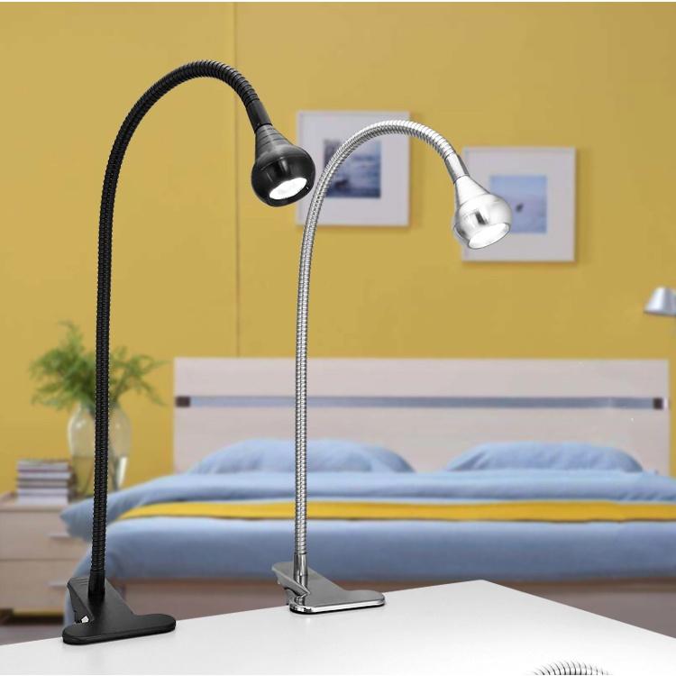 Đèn Led đọc sách, Làm việc 3W Kẹp đa năng, Ánh sáng chiếu rọi - T001