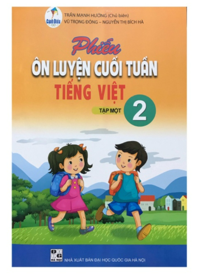 Sách - Phiếu ôn luyện cuối tuần tiếng việt lớp 2 Tập 1 (Cánh diều)