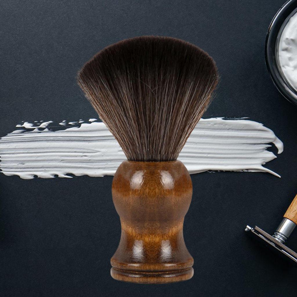Shaving Brush with Wooden Handle Professional for Men'S Grooming Tool