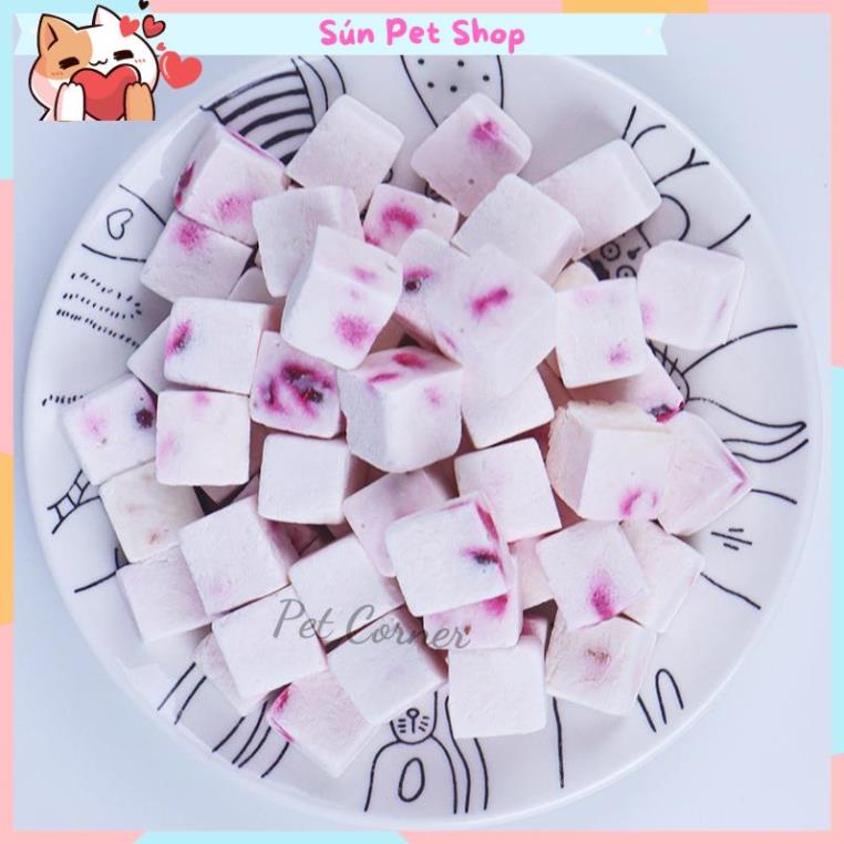 Sữa chua sấy lạnh giàu dinh dưỡng cho thú cưng, sữa chua sấy khô cho chó mèo và chuột hamster
