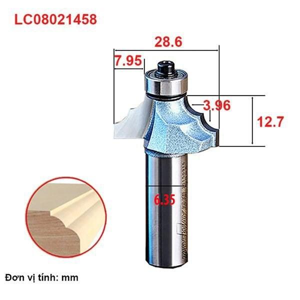 Mũi Soi Vát 2 Chỉ Lồi LC0802 - Mũi Soi Vát 2 Chỉ Lồi làm từ hợp kim C45 siêu bền, chắc chắn