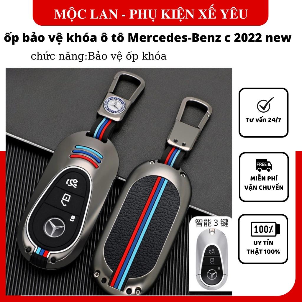 Ốp khóa kim loại xe ô tô SMART MERCEDES 2022 hợp kim kẽm cao cấp có phản quang kiểu dáng thể thao