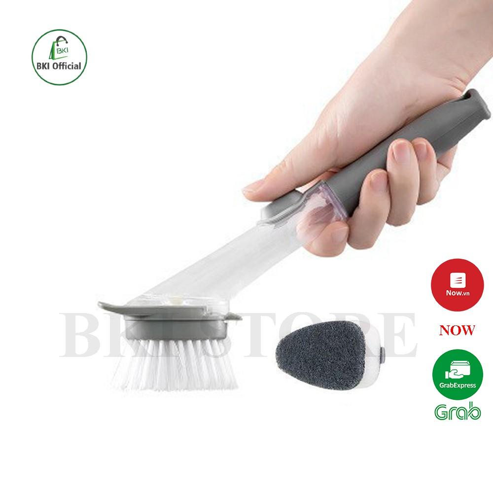 Chổi Cọ Rửa Đa Năng Có Cán, Bàn Chải Chà Nồi Chảo, Cọ Rửa Chén Bát Tay Cầm Dài
