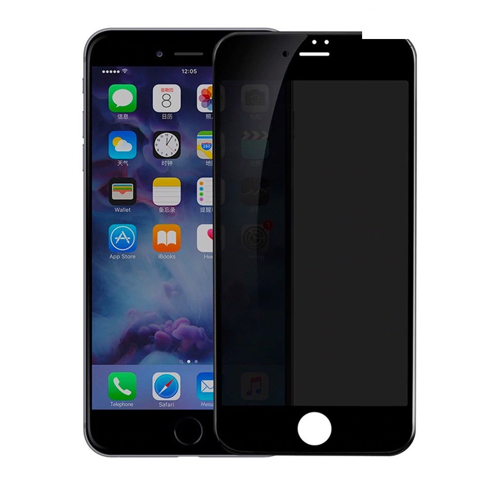 Miếng Dán Kính Cường Lực 3D Chống Trầy - Chống Nhìn Trộm Baseus Anti Spy - Break Edge Cho iPhone 7/ 8/ Plus - Hàng Chính Hãng