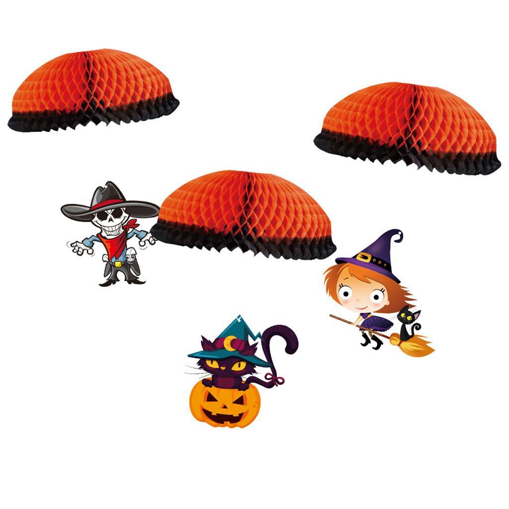 3pcs Halloween Witch Parachute Festival Home Halloween Party Decor Supplies