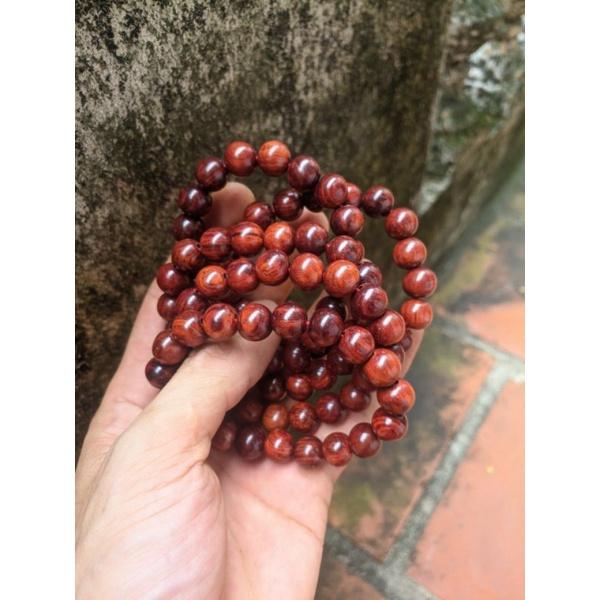 Vòng tay nữ hạt tròn 10 gỗ cẩm lai loại đẹp