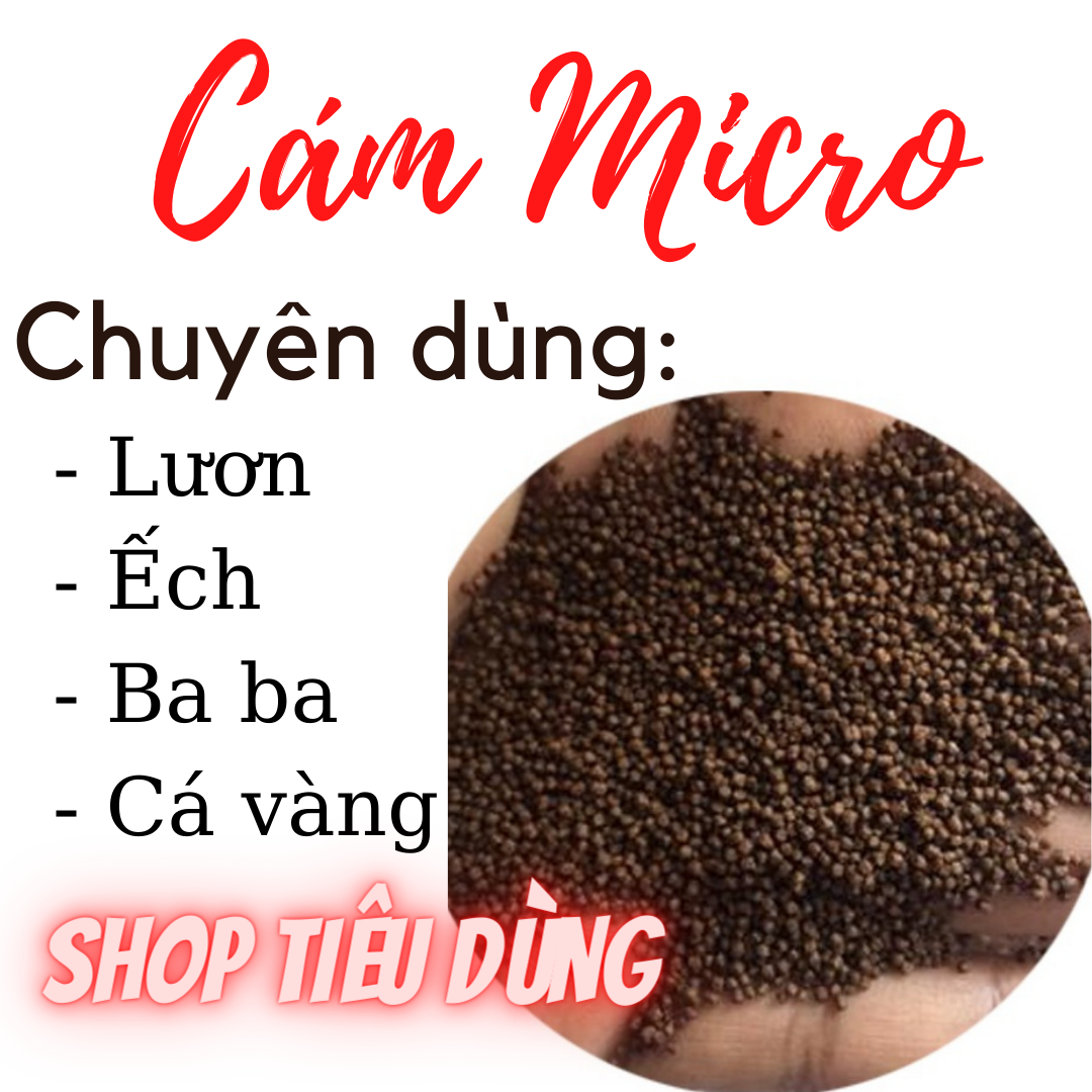5 kg Cám MICRO 1mm 45% đạm thức ăn cho lươn , ếch , ba ba, cá vàng , cá chép koi , betta , guppy , baba cám micro