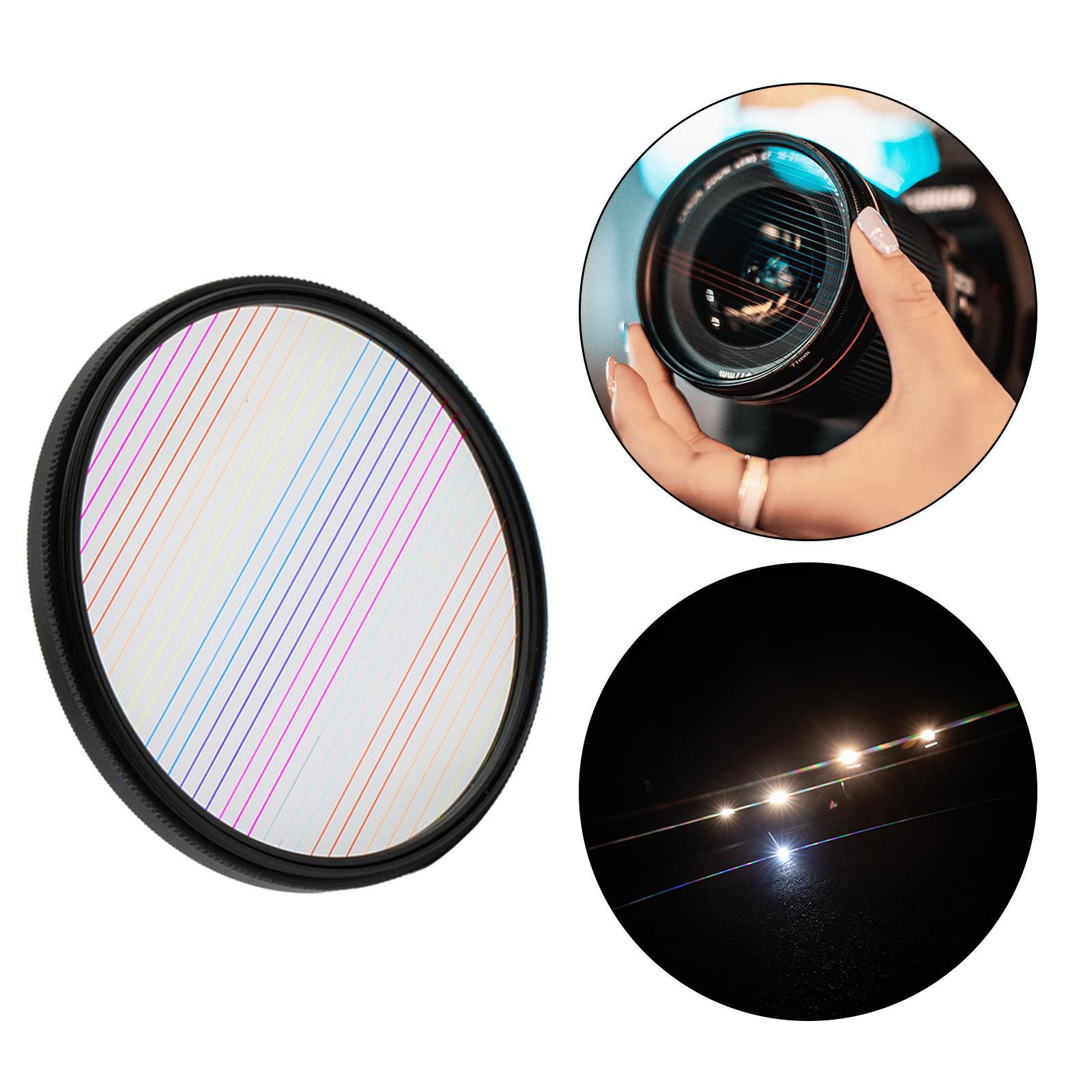 2pcs Streak Filter Special Effects Filter Camera Accessories 77mm Streak