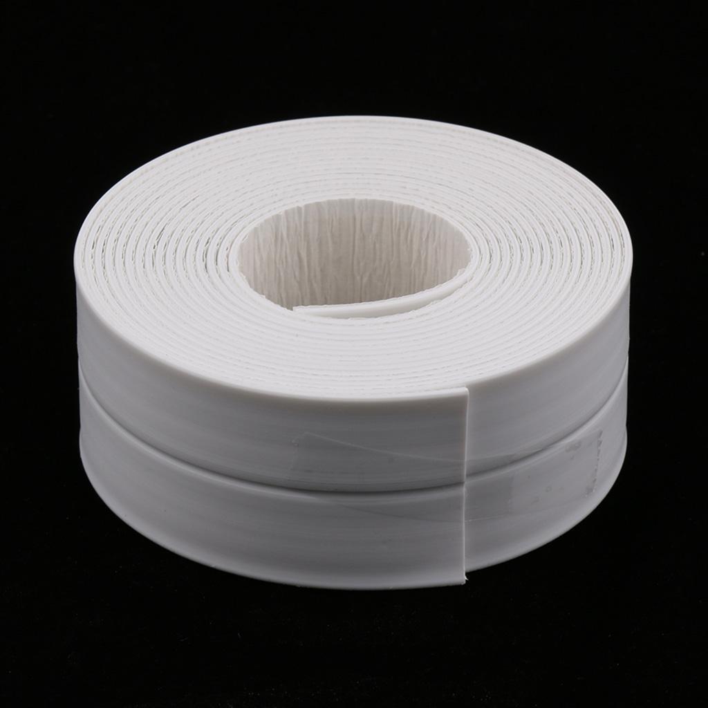 3.3Mx38mm Kitchen Bathroom Waterproof Mold Proof PE Wall / Seam Sealing Tape Caulk Strip