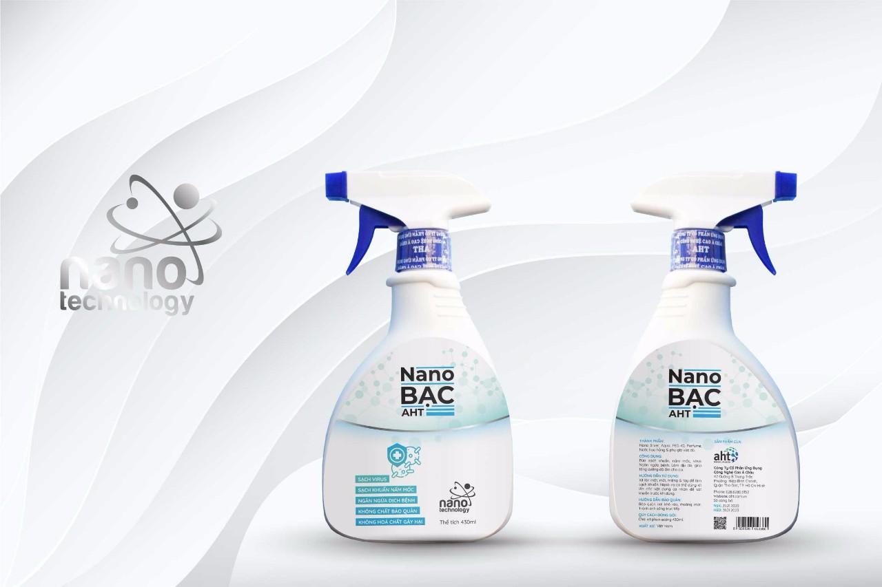 Chai xịt diệt khuẩn Nano Bạc AHT - dùng rửa tay, phun khử khuẩn toàn thân