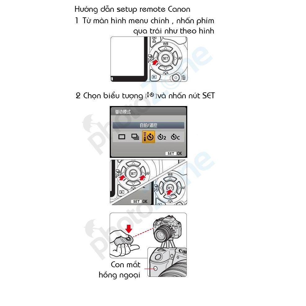 REMOTE DÀNH CHO MÁY ẢNH CANON/SONY/NIKON - ĐIỀU KHIỂN MÁY ẢNH TỪ XA