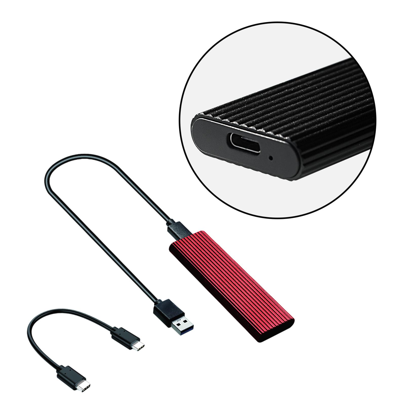 External M.2 NVME to USB 3.1 Enclosure Adapter, M.2 SSD Case with Type-C for 2230 2242 2260 NVMe SSD Content Designers 2TB
