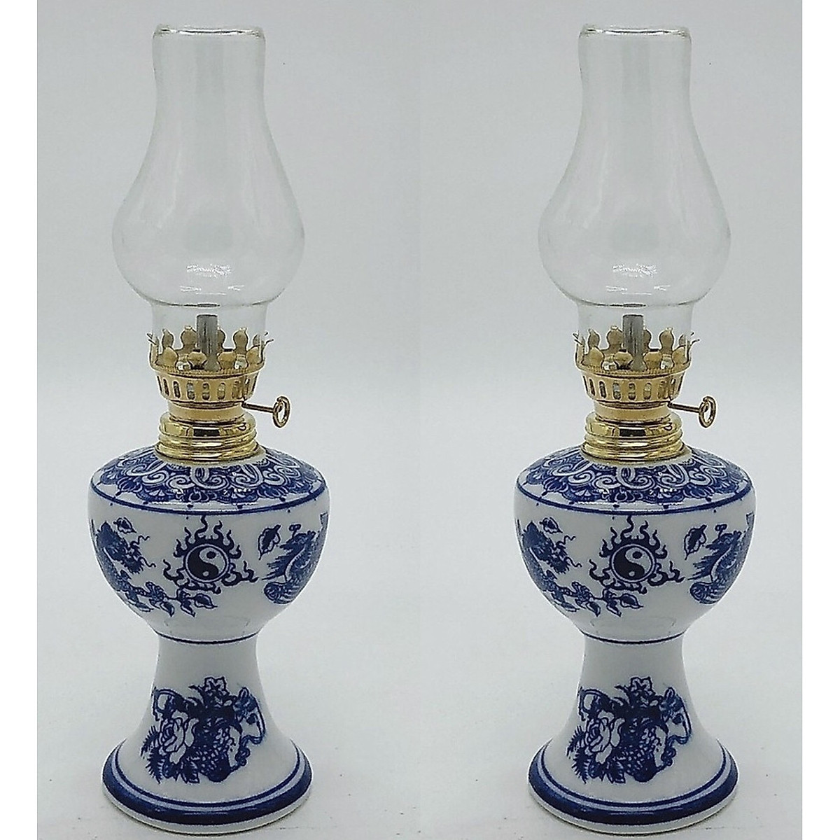 Combo 2 chiếc đèn thờ rồng xanh lam TM12144