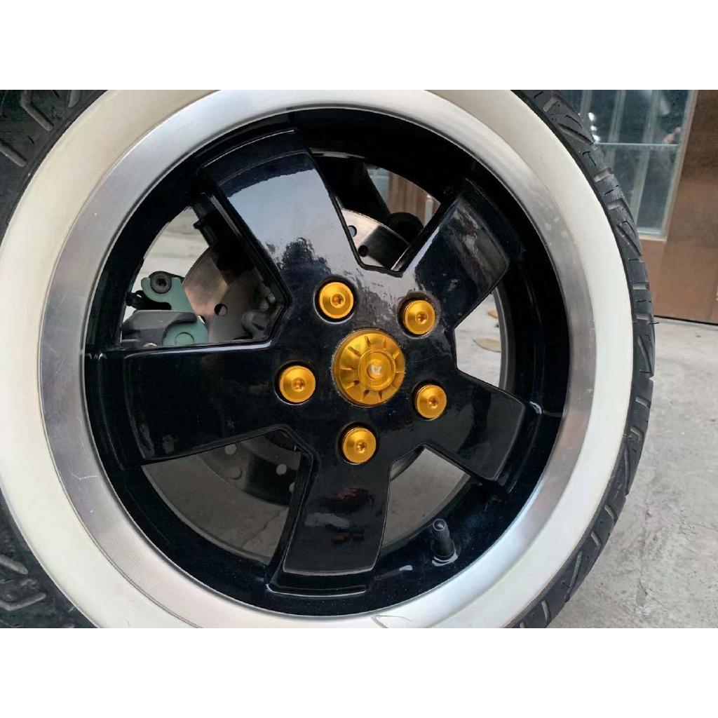 Set nắp ốc CNC lắp bánh xe dành cho Piaggio Vespa GTS GTV 250 300 LX S125 SPRINT Primavera