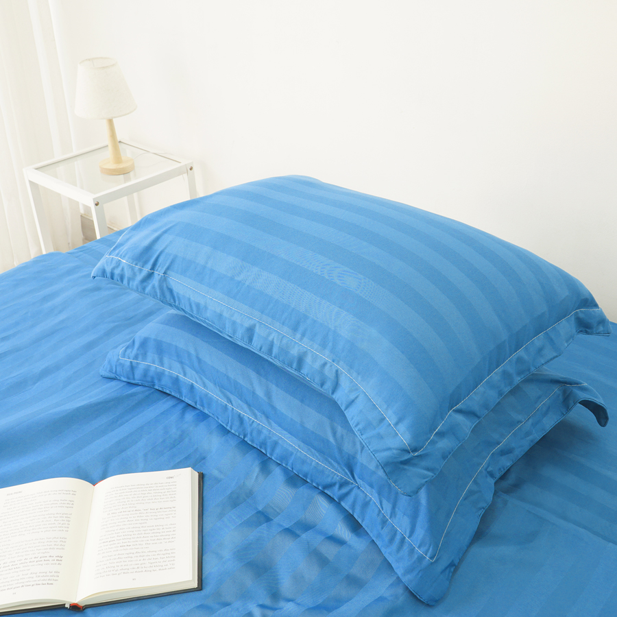 Bộ Chăn Ga Gối Mền Khách Sạn Thuần Việt Cao Cấp S16 - Drap Mền Khách Sạn Mỏng Mịn, Chất Vải Mát Mẻ