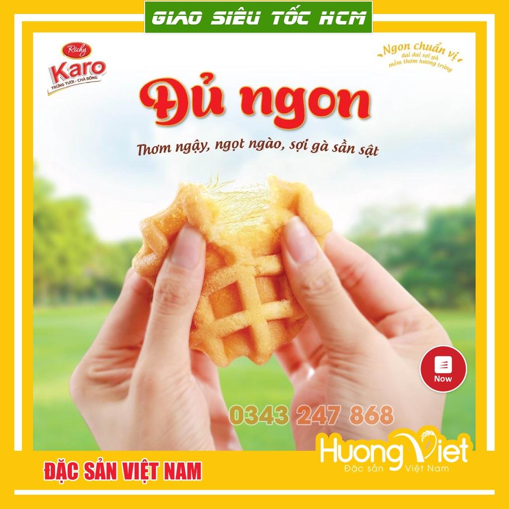 Bánh Karo Richy trứng tươi chà bông sợi gà túi 156g , bánh trứng tươi karo mềm ngon, bánh caro