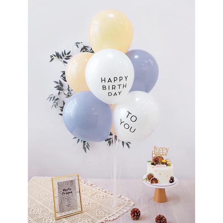 Set Bong Bóng Trang Trí Sinh Nhật Đủ Phụ Kiện MS76 Phong Cách Hàn Quốc