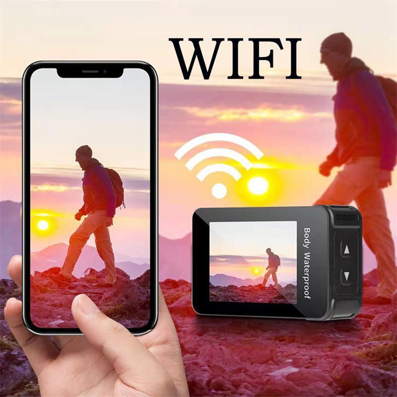 Camera hành động 4K 1080 HD Wifi Màn hình 2.0 inch 10M 150D Thân dưới nước Camera chống nước Mũ bảo hiểm Camera ghi hình