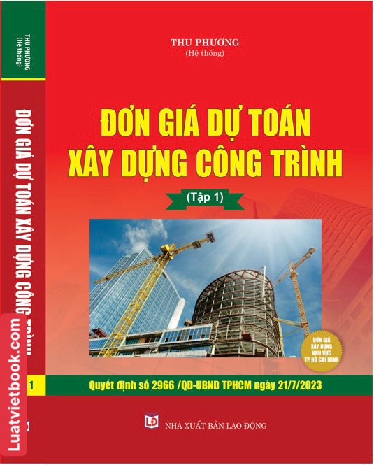 Đơn Giá Dự Toán Xây Dựng Công Trình ( Tập 1 )