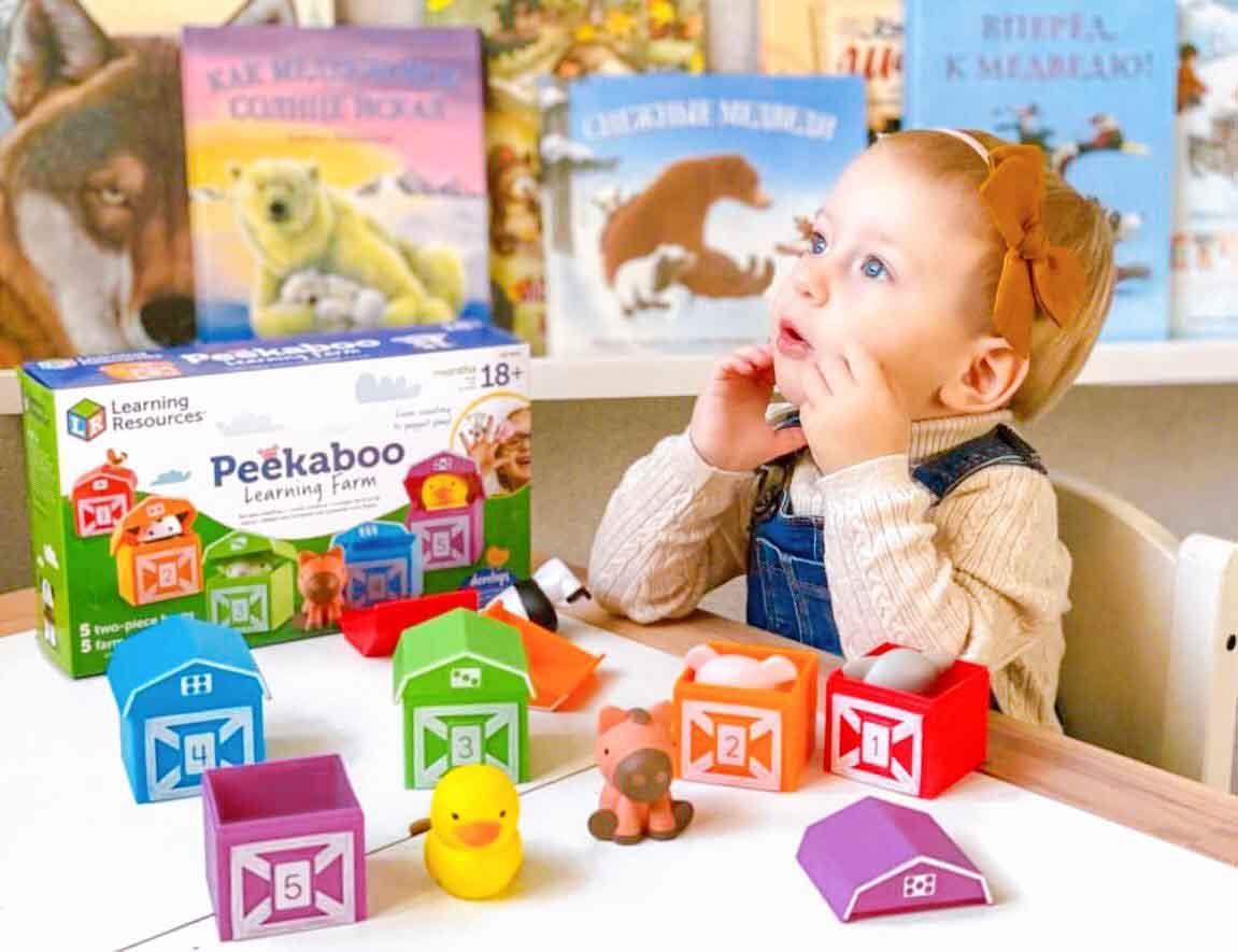 Bộ đồ chơi luyện vận động tinh và phân loại - Peekaboo Learning Farm