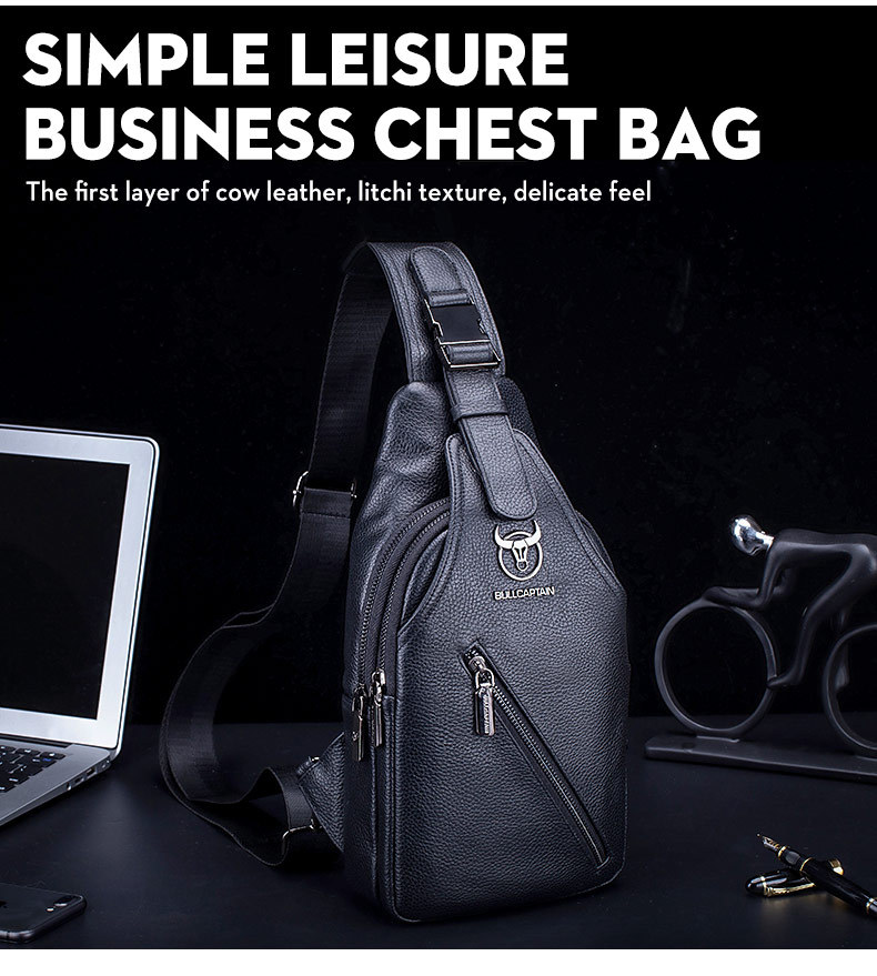 úi đeo chéo nam DA BÒ THẬT – BEE GEE DCN9348