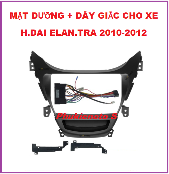 MẶT DƯỠNG cho xe H.DAI Elan.tra kèm dây giắc theo xe , khung dưỡng lắp màn 9inch cho xe ELAN.TRA đời 2010-2012