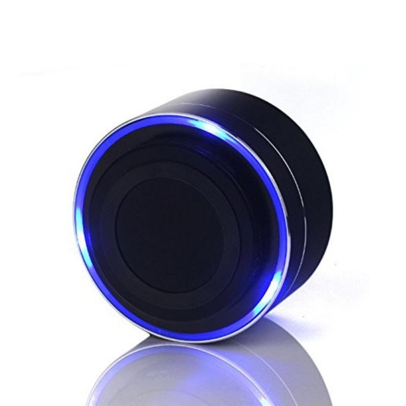 Loa Bluetooth 5.3 Đèn màu RGB Loa bao quanh Loa gia đình Loa siêu trầm đôi còi 14W di động với Loa siêu trầm TF AUX USB Màu sắc: Đen