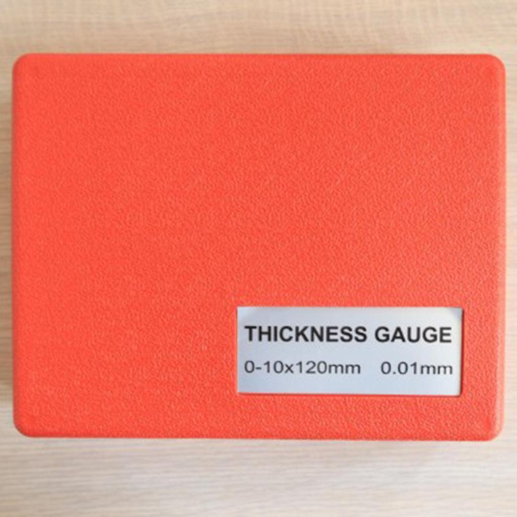 Độ Dày Gage Mặt Số Đo Đo Công Cụ 0-10X120mm