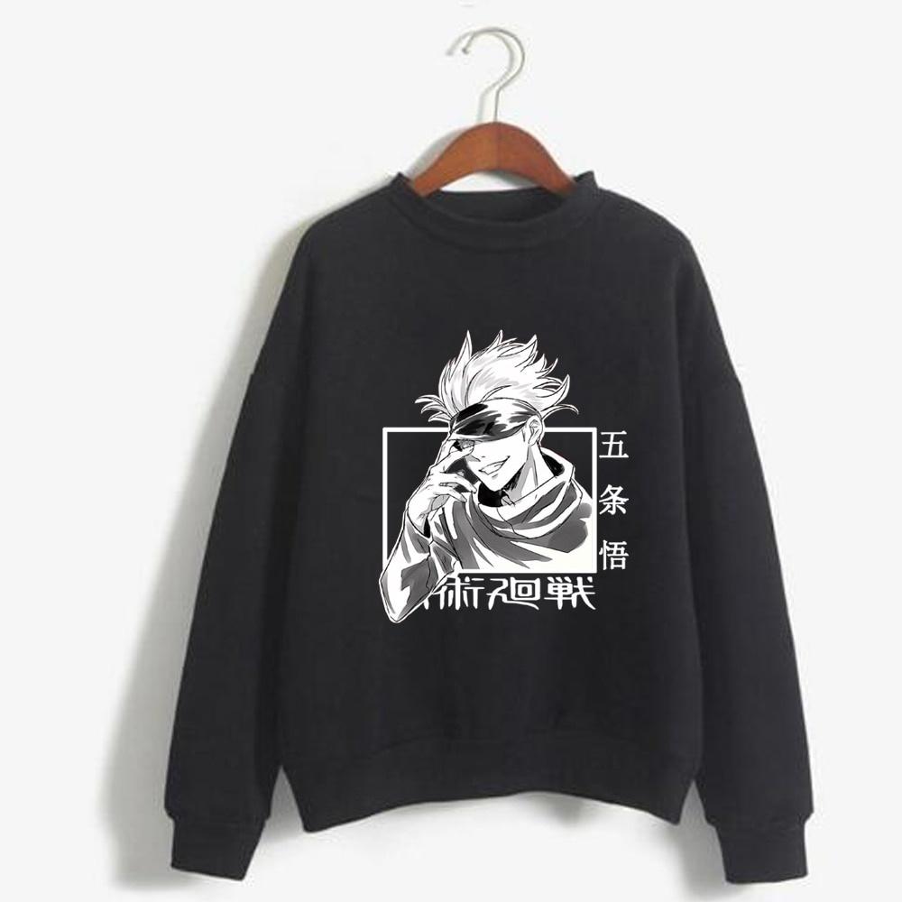 Áo Hoodie Tay Dài Cổ Tròn Form Rộng In Họa Tiết Anime Thời Trang