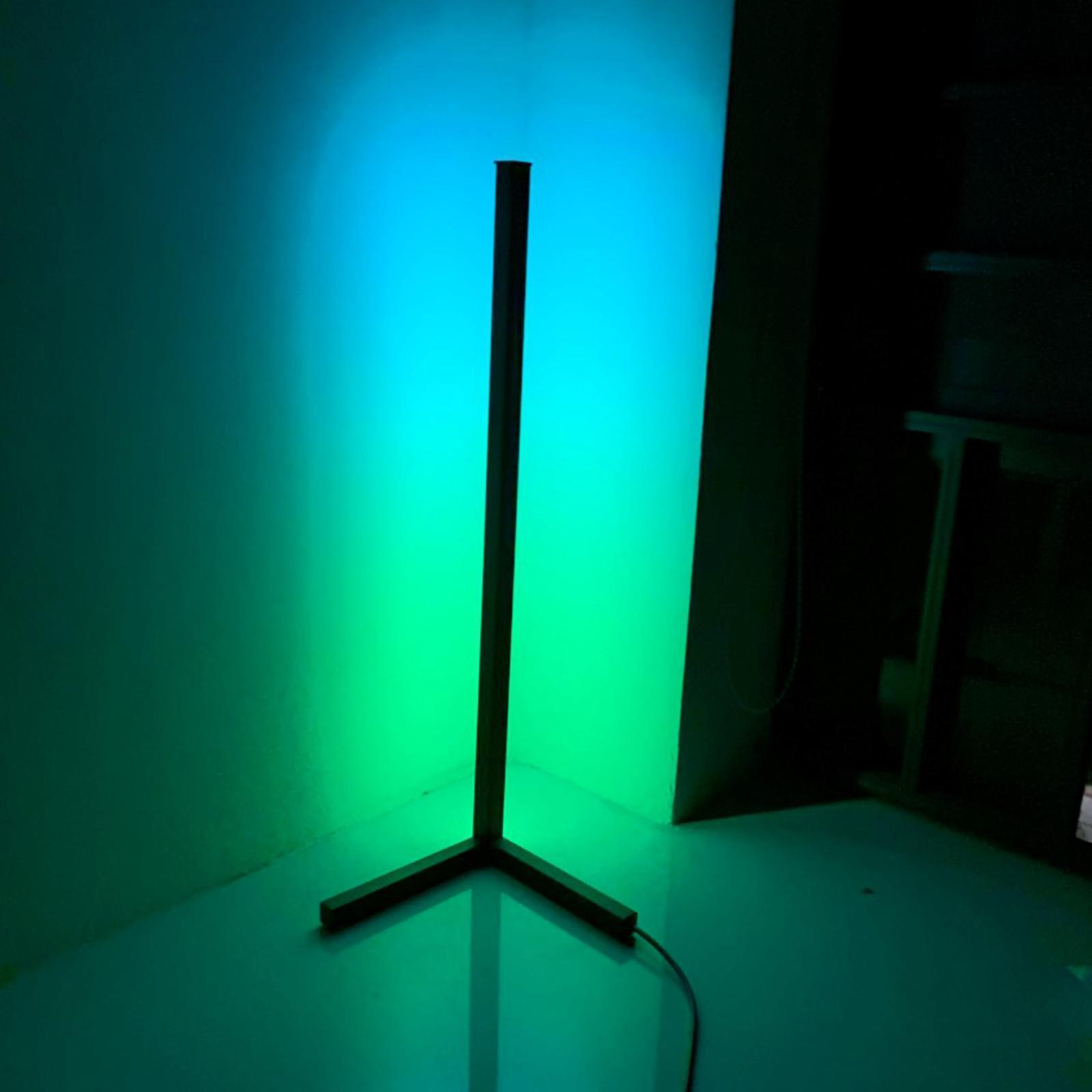 Color Changing RGB Mood Lighting Metal LED Wall Corner Floorlamp