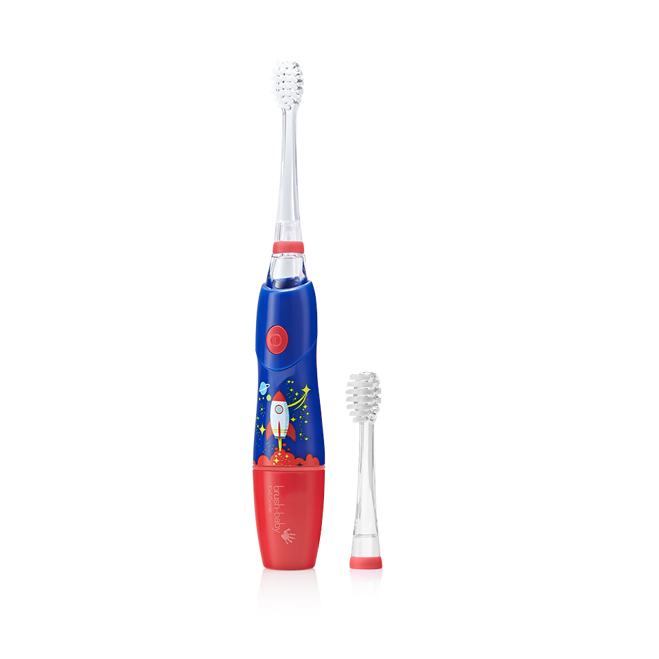 Brush-Baby Bộ 4 đầu bàn chải thay thế tiện dụng cho bàn chải điện sóng âm KidzSonic (Từ 3 tuổi)