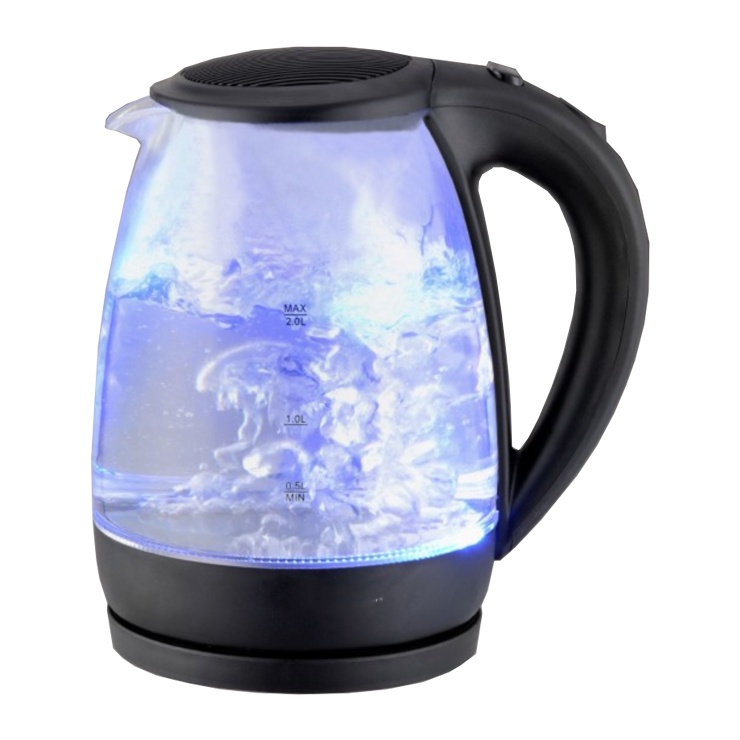 Ấm Siêu Tốc Thủy Tinh Cao Cấp COOKDD MINIIN 2 Lít Model GD -ST16 - Bình Siêu Tốc Có Đèn Led Tự Ngắt Khi Sôi - Hàng Chính Hãng