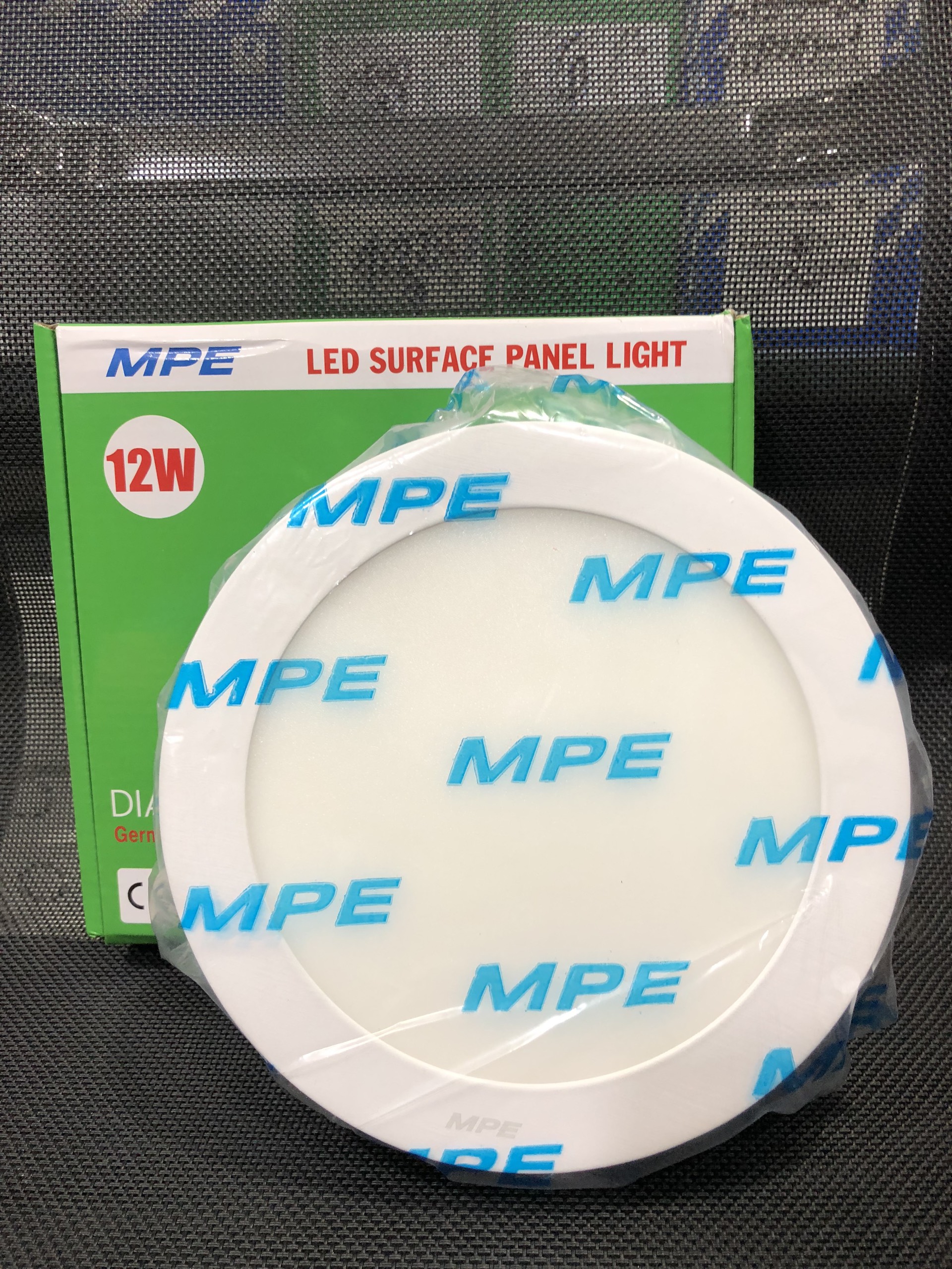 Đèn led panel ốp trần nổi tròn công suất 12W MPE (3 loại ánh sáng trắng-vàng-3 màu)