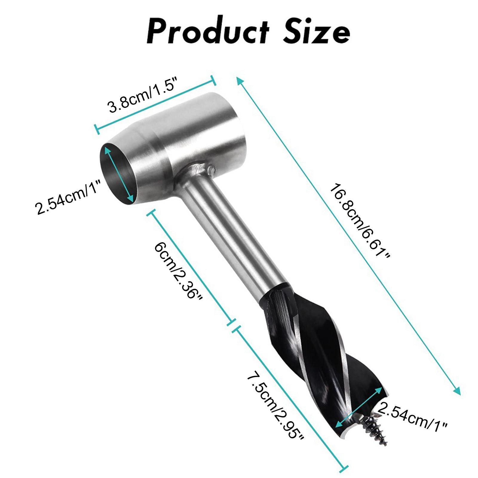 Wood Auger Drill Bit, Hand Auger for Bushcraft Backpack and Camping, Perfect Addition Tool to Survival and Camping Gear Packs