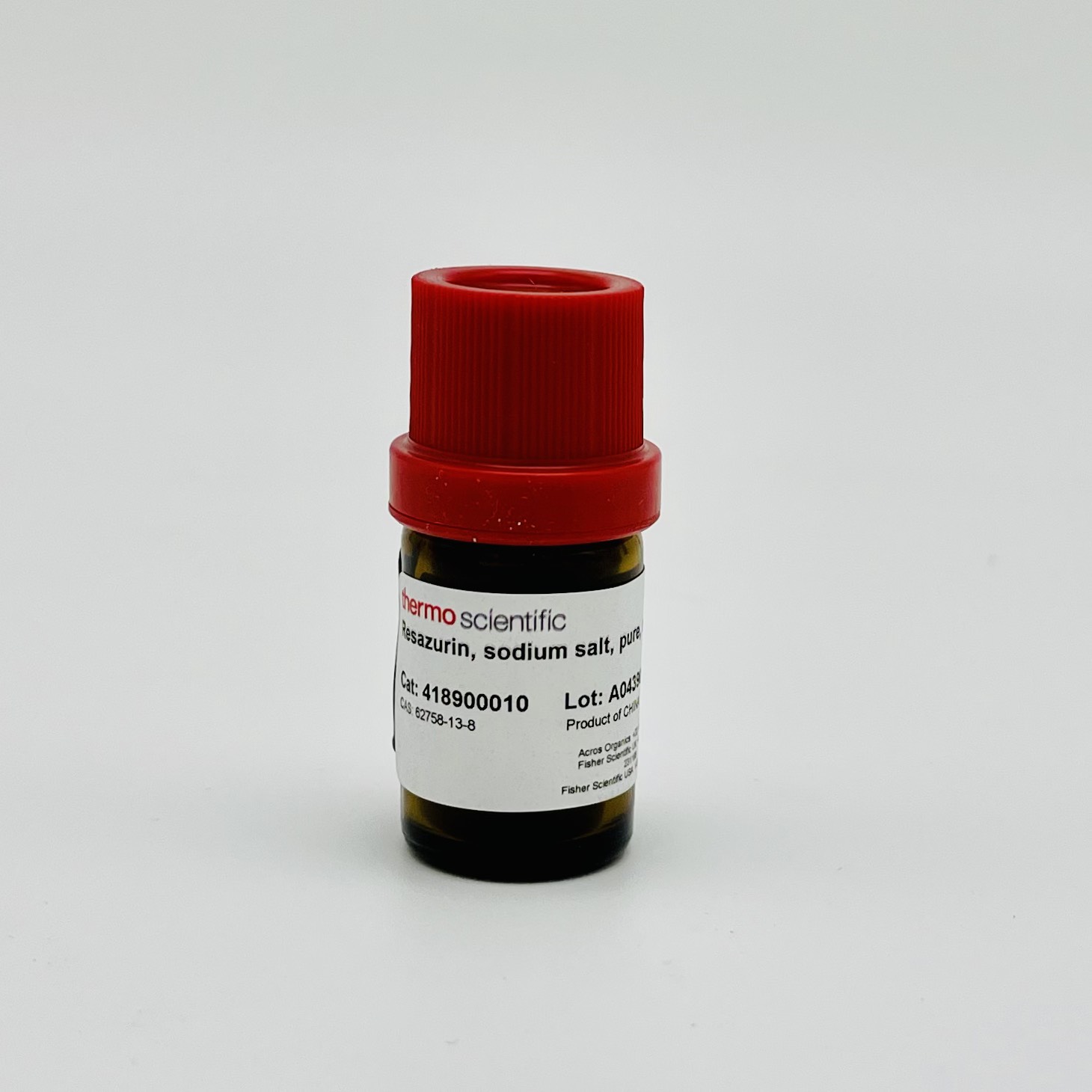 Hóa chất Resazurin, sodium salt (pure, certified, Acros, Chai 1G, Cas 62758-13-8