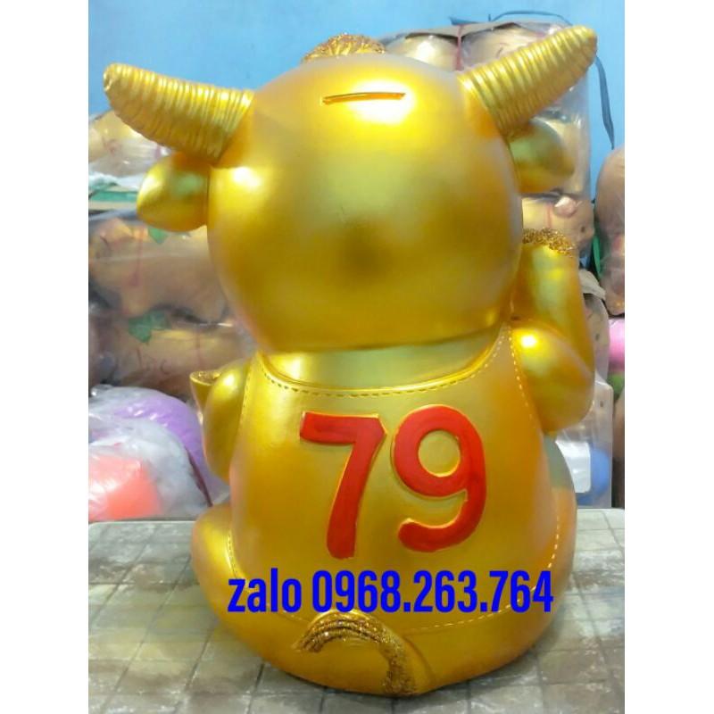 Trâu vàng thần tài 2021, trâu khổng lồ cao 55cm, hàng đảm bảo giống hình ảnh và kích thước mô tả, bao kiểm tra hàng.