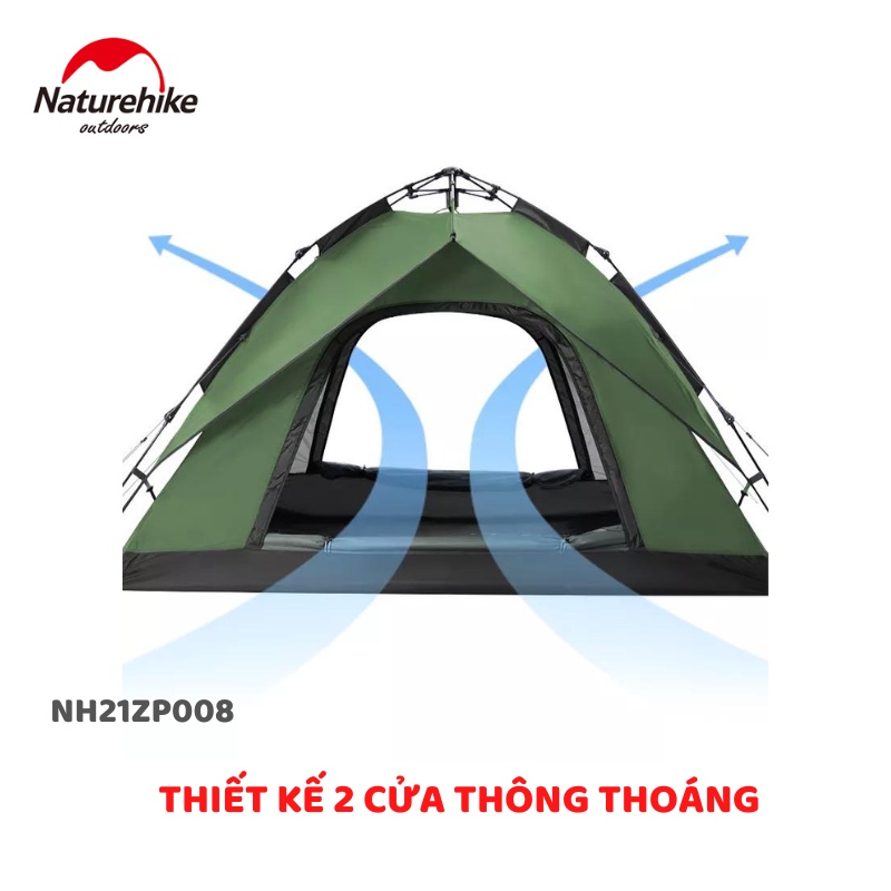 Lều tự bung 3-4 người NatureHike NH21ZP008