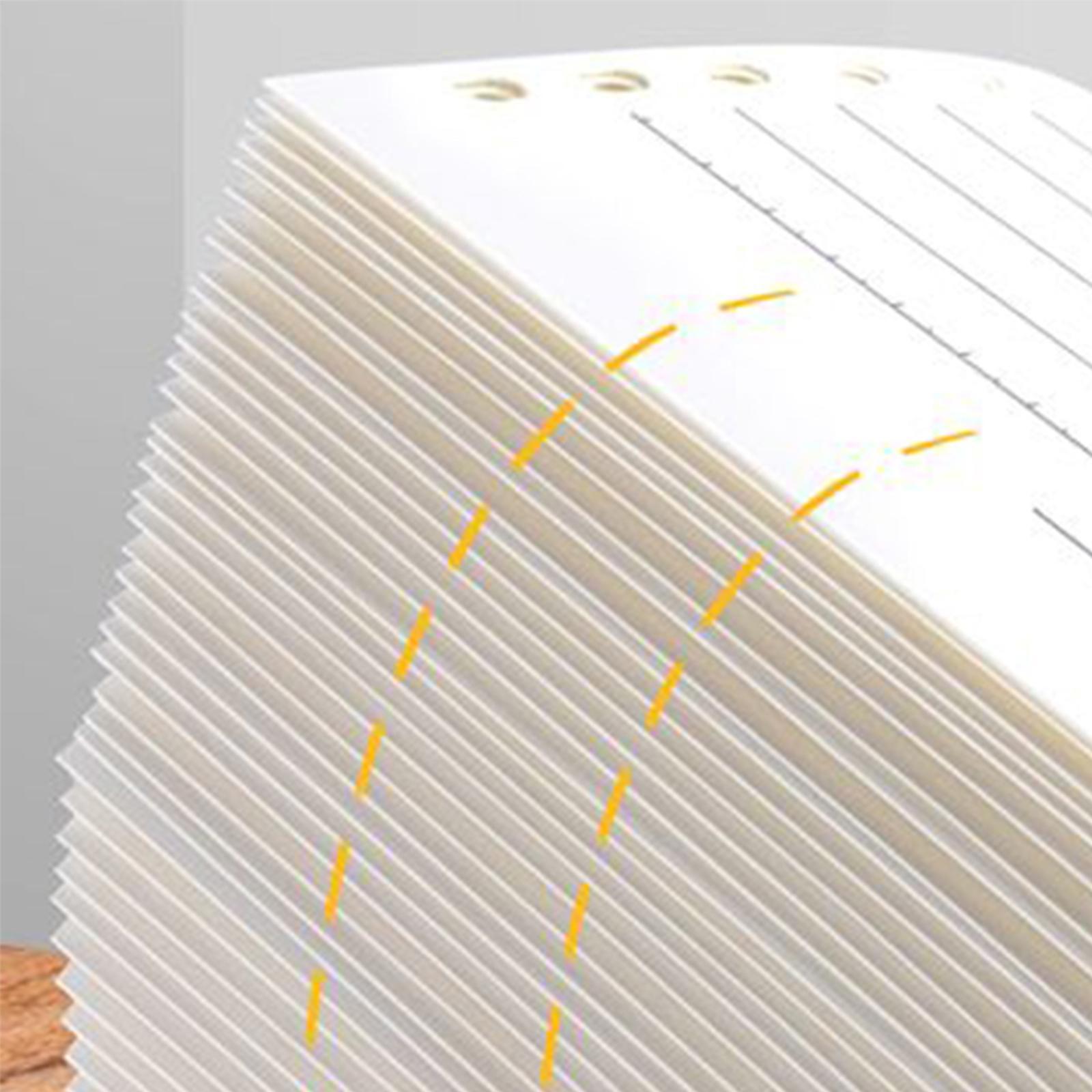 Refill Paper 60 Sheets Accessories Detachable Binder Paper for Binder