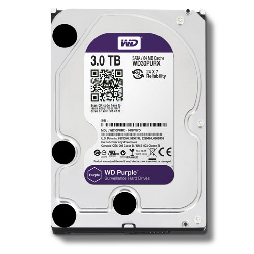 Ổ cứng HDD 3TB WD tem tím - Hàng Chính Hãng