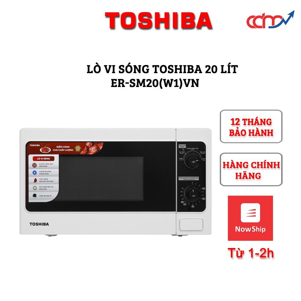 Lò vi sóng Toshiba ER-SM20(W1)VN 20 lít  - Xuất xứ tại Thái Lan - Hàng chính hãng