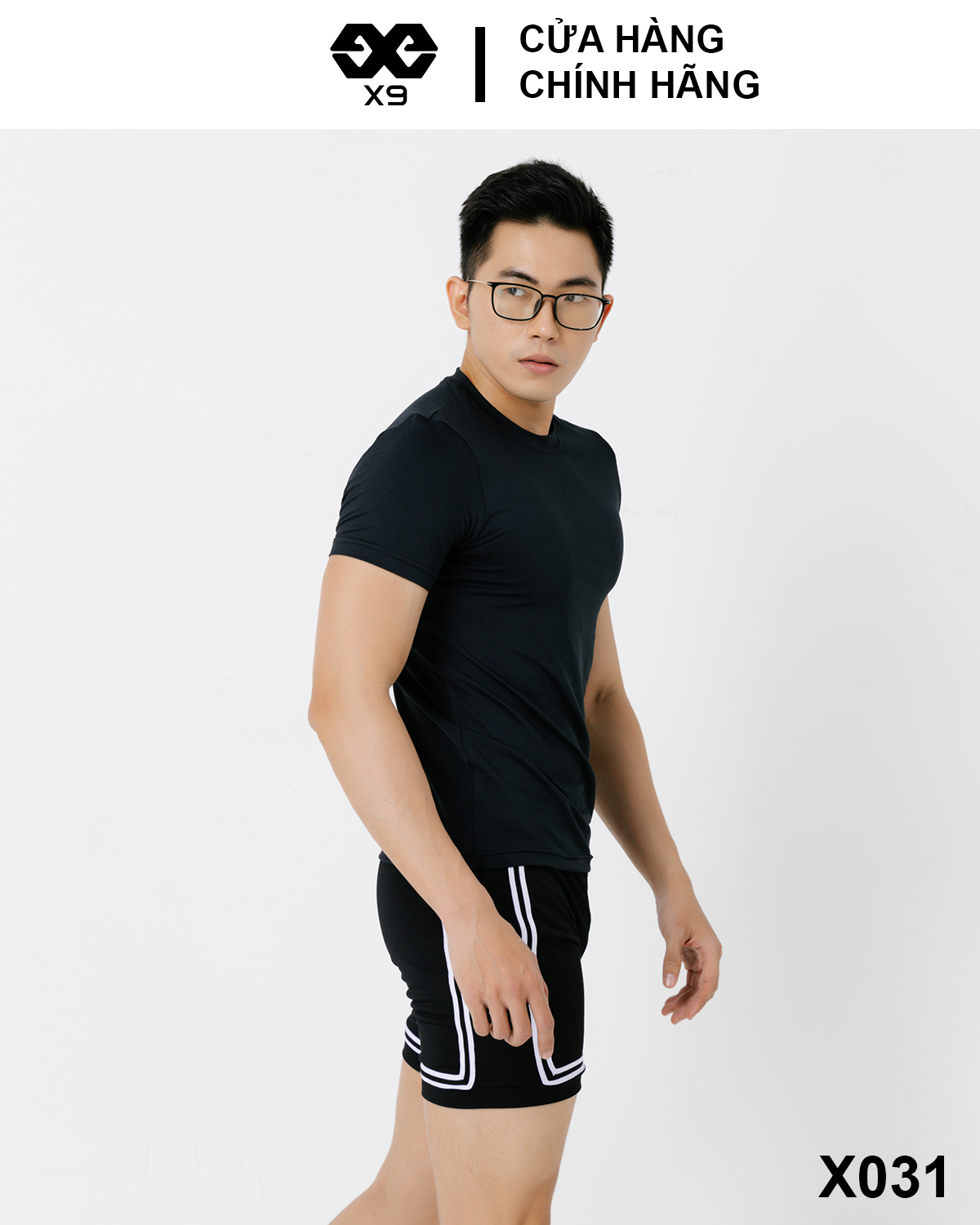 Áo Thun Trơn Logo X9 Thun Lạnh Cotton Nam Cổ Tròn Thể Thao Tập Gym Chạy Bộ - X9 Sportswear - X031